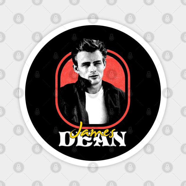 Retro James Dean Magnet by Sweetfuzzo